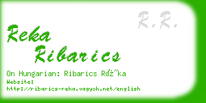 reka ribarics business card